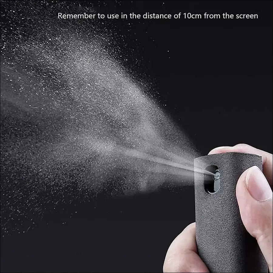 2 In 1 Phone Screen Cleaner Spray - black - 89522023-black