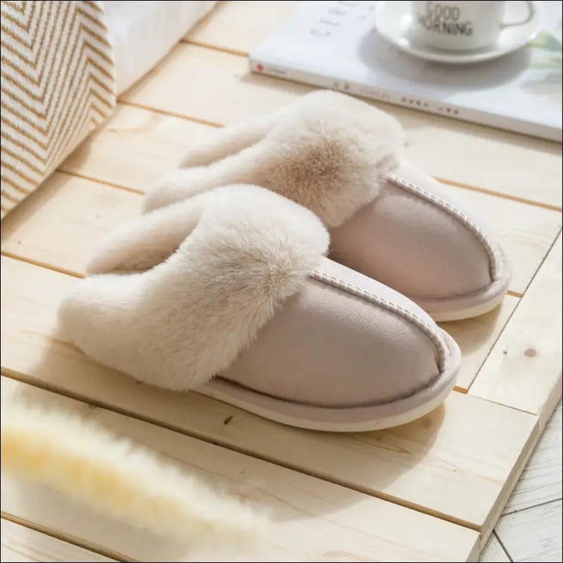 2020 suede cotton slippers home autumn and winter couple