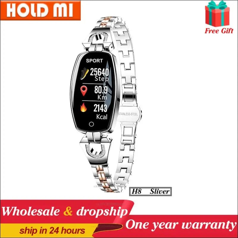 2021 H8 and pro Women Smartwatch Heart Rate Monitor Blood