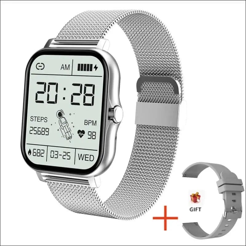 2021 New Women Smart watch Men 1.69 Color Screen Full touch