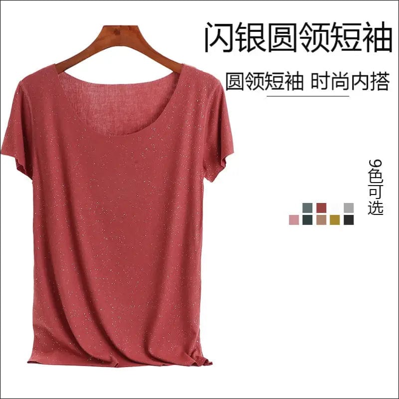 2021 spring and summer new round neck short-sleeved T-shirt