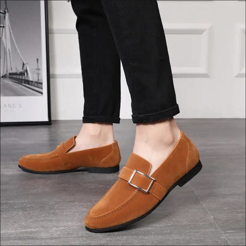 Amazon Wish Lazada leather shoes belt buckle men’s knot peas