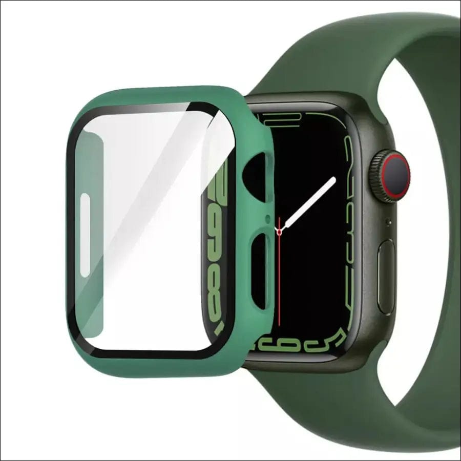 Apple Watch Tempered Glas Bumper - Grün / 38mm -