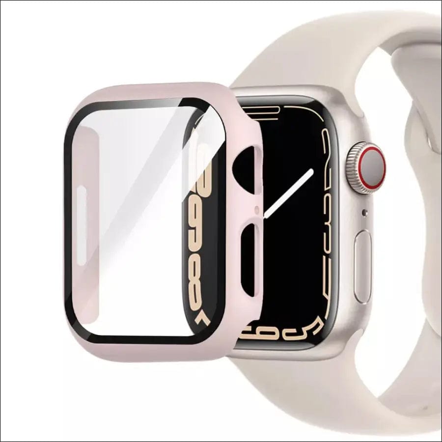 Apple Watch Tempered Glas Bumper - Pink / 38mm -