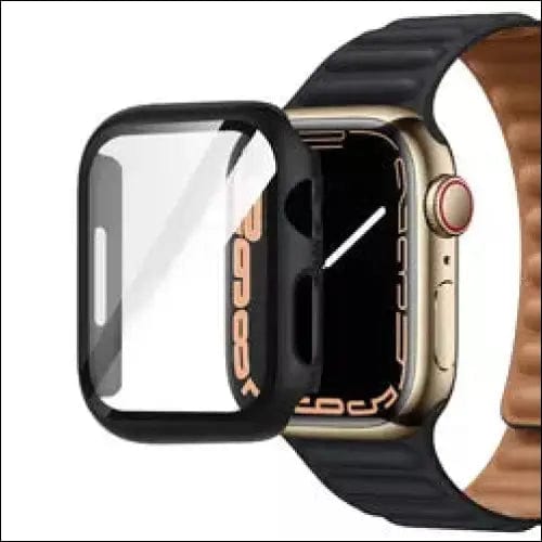 Apple Watch Tempered Glas Bumper - Schwarz / 38mm -