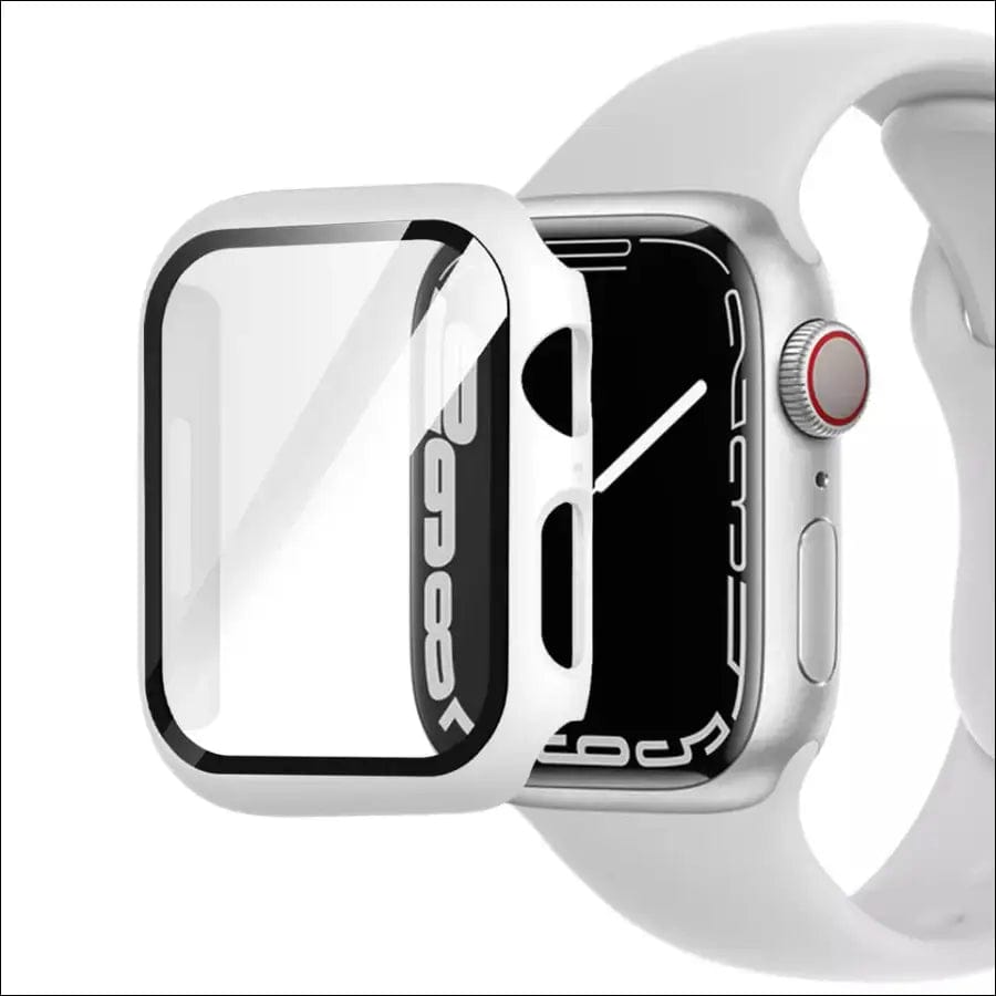 Apple Watch Tempered Glas Bumper - Weiß / 38mm -