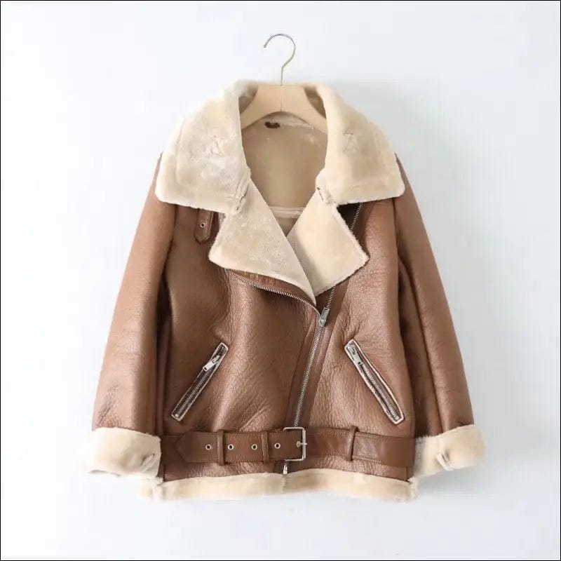 autumn new European and American style women’s loose lamb