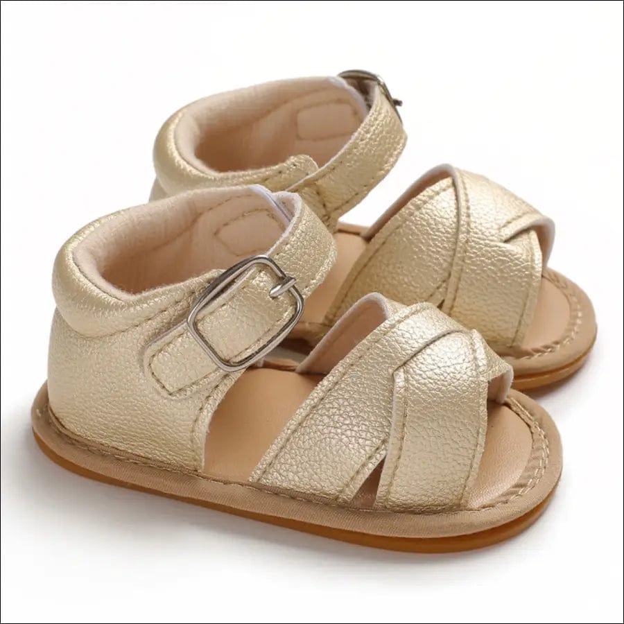 Baby leather sandals - 11 / Gold - 32571280-11-gold BROKER