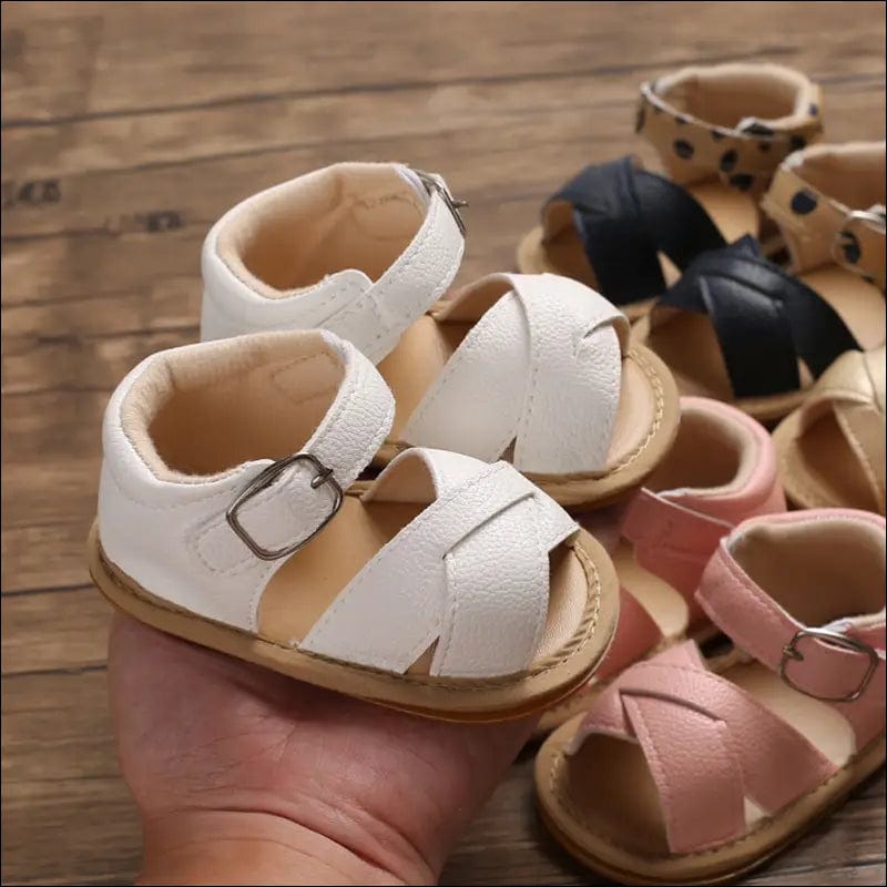 Baby leather sandals - 32571280-11-black BROKER SHOP BUY NOW