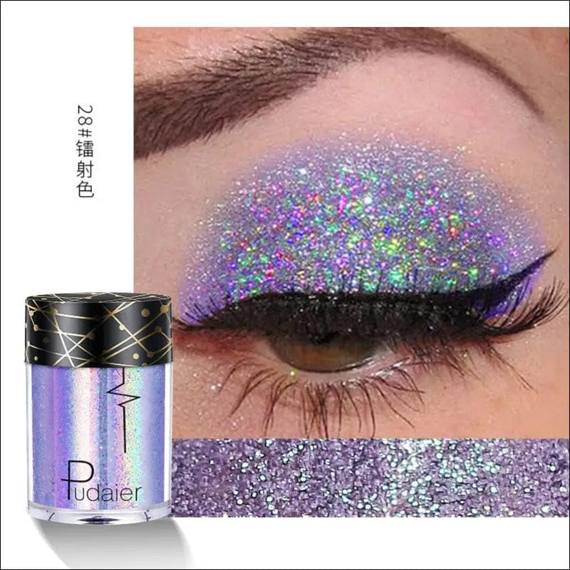 Beyprern 36 Colors Glitter Eyeshadow Waterproof Metallic