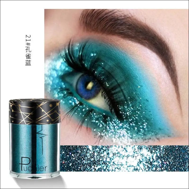 Beyprern 36 Colors Glitter Eyeshadow Waterproof Metallic