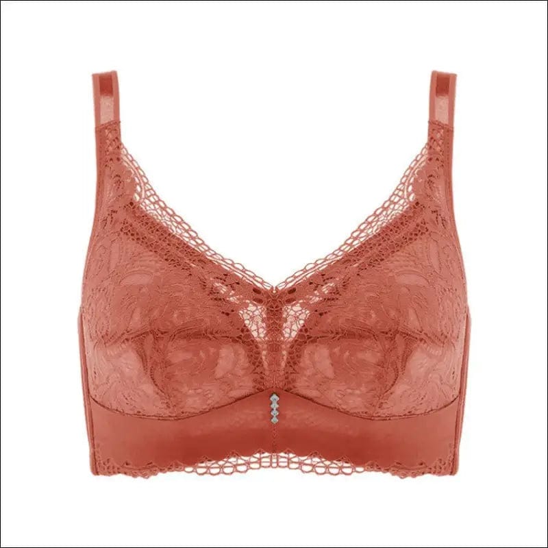 Big chest show small size summer ultra-thin text bra