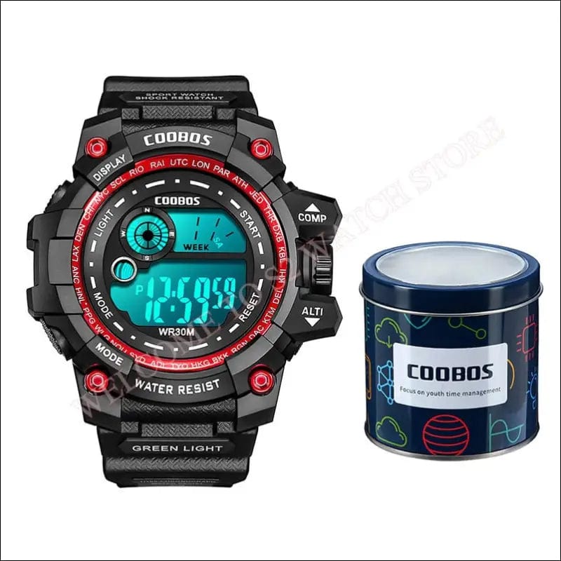 Cool Luminous Men Sport Watch High-end Silicone Strap