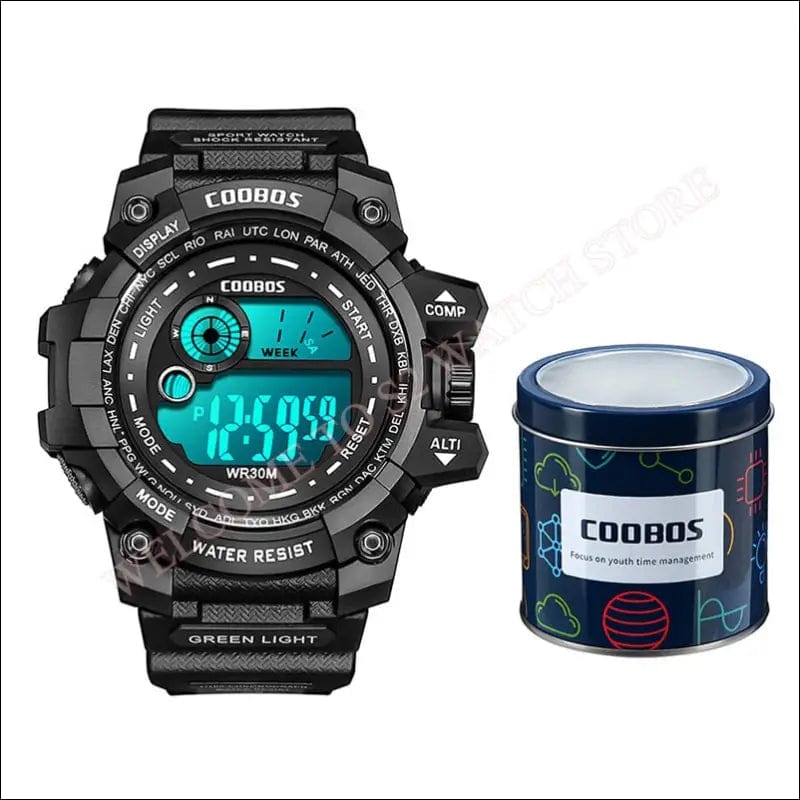 Cool Luminous Men Sport Watch High-end Silicone Strap
