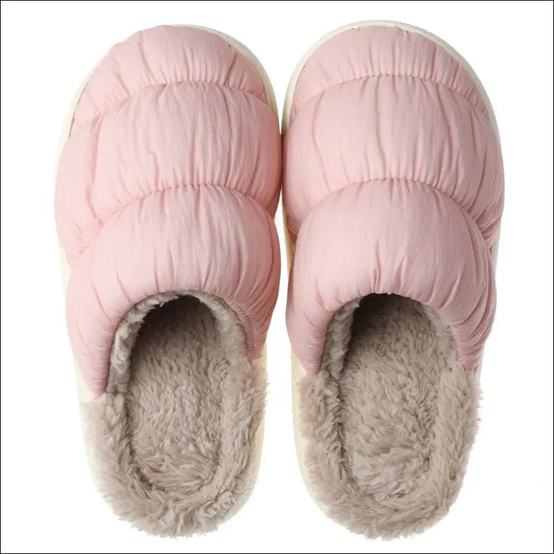 Down cloth cotton slippers female autumn and winter new home