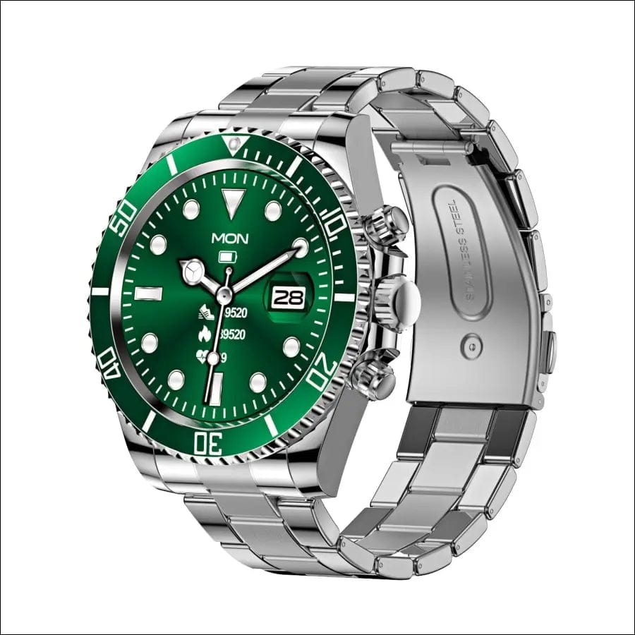 E-ROLLY Smart Watch - Green/Steel - 10109033-green/steel
