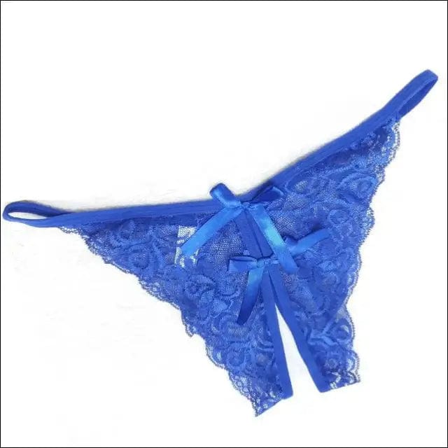 Flower Lace Female Briefs Thongs G-string Women Sexy Opening