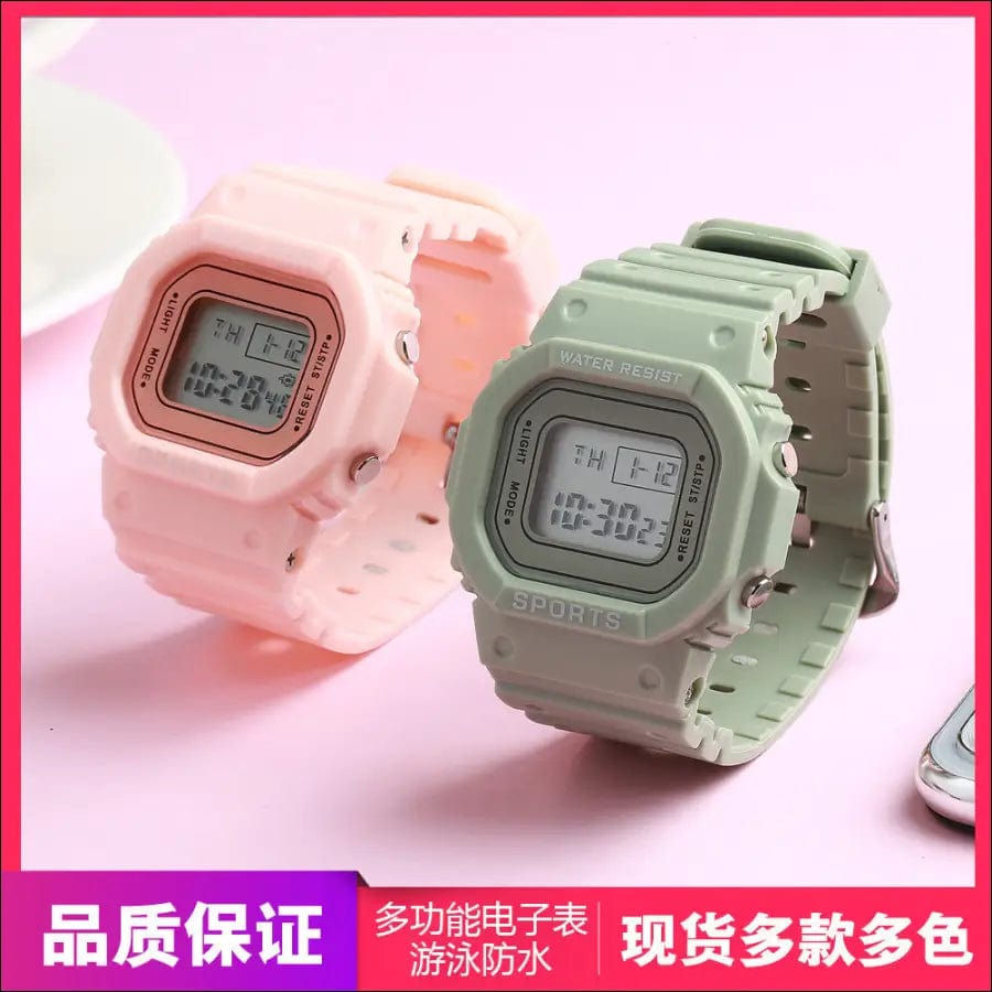Foreign trade explosive student electronic watch men