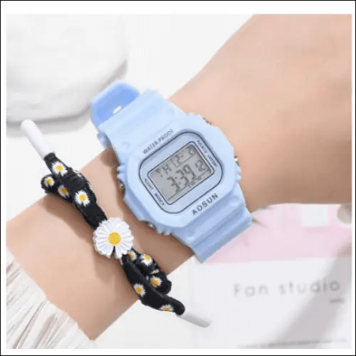 Foreign trade explosive student electronic watch men