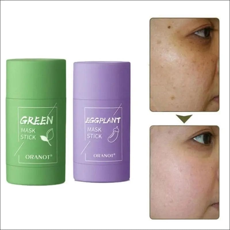 Green Tea Mask Stick Cleansing Face Clean Mud Whitening