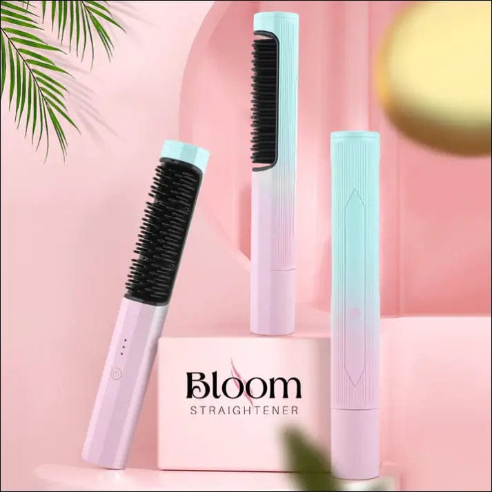 Hair Bloom Straightener - Pink - 58414998-pink BROKER SHOP