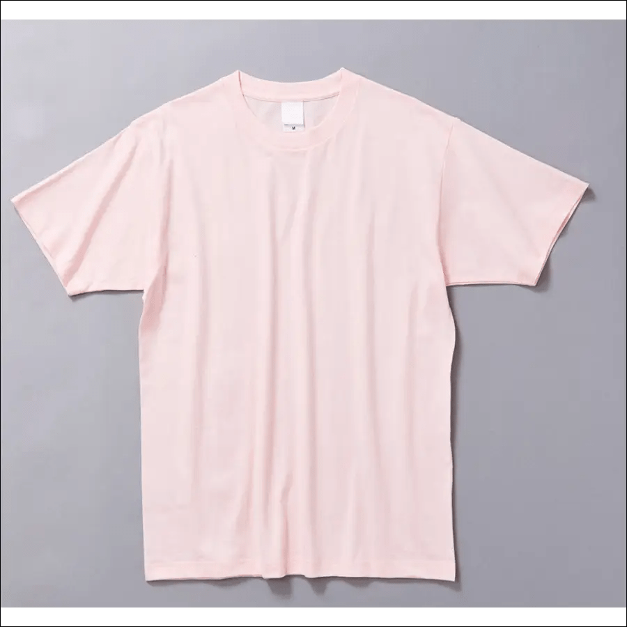 Heavy cotton T-shirt men’s white large size short-sleeved