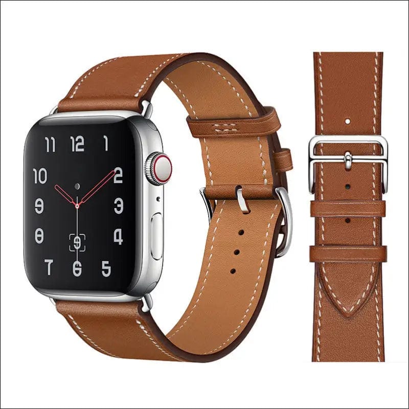 High quality Leather loop Band for iWatch 40mm 44mm Sports