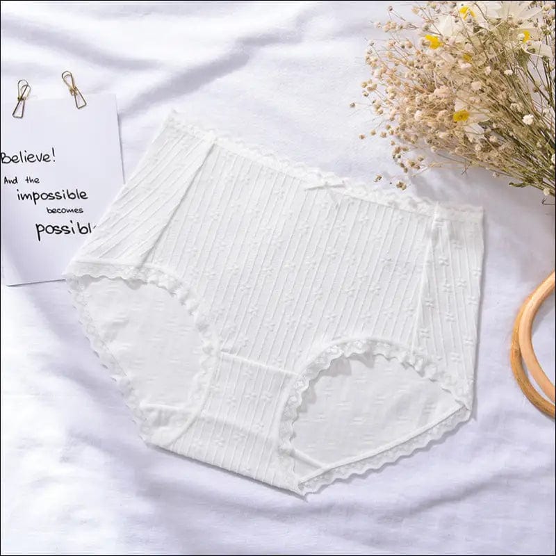 High quality new ladies underwear lace no trace cotton high