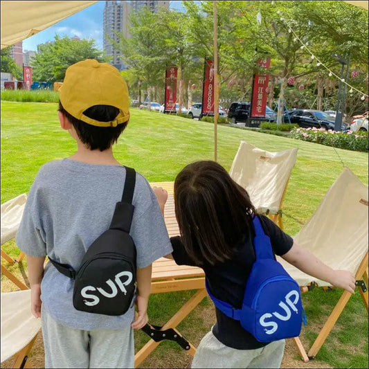 Korean children’s Messenger bag fashion casual print chest