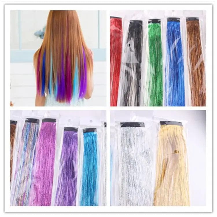 Korean version of the laser color gold hair colorful
