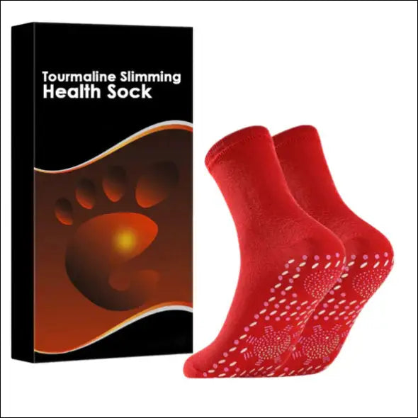 Lymphatic Slimming Health Socks - Red (1 Pairs/set) ?Buy 2