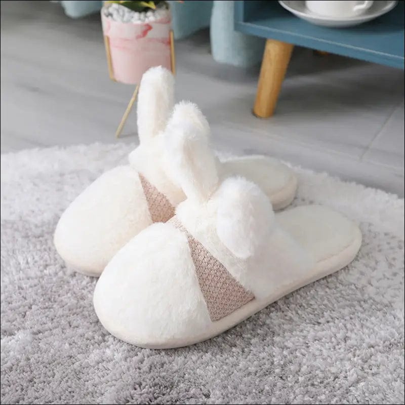 Mao flush shoes winter new thickened rabbit figurine indoor