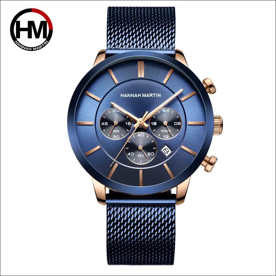 Men’s multi-function business casual calendar quartz watch