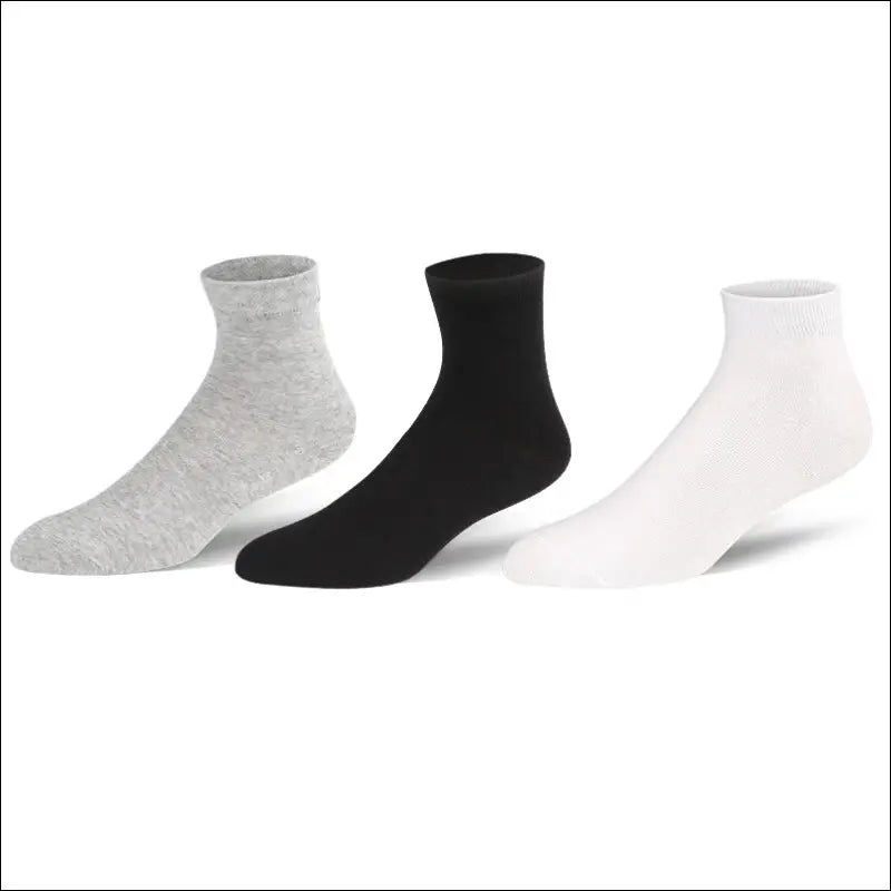 Men’s socks combed cotton comfortable breathable solid color