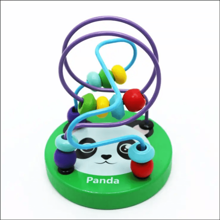 Mini cartoon animal waves on wooden toys 2-4 years old early