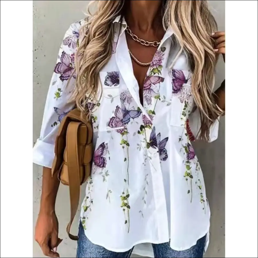 Nueva Camisa Informal Alessandra - Purple / S -