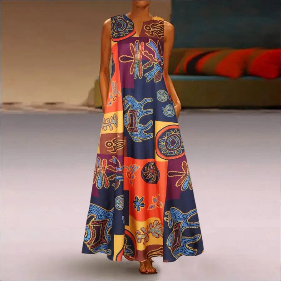 Plus Size 4XL 5XL African Dresses for Women Dashiki Floral