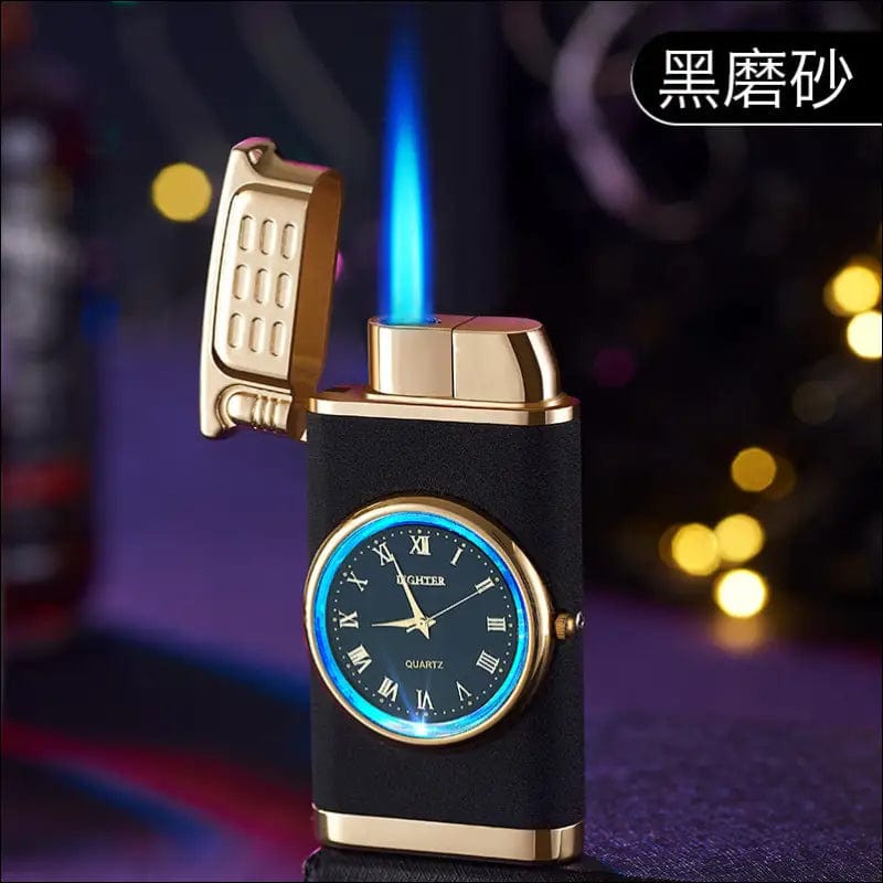 retro real watch blue light straight to the lighter metal
