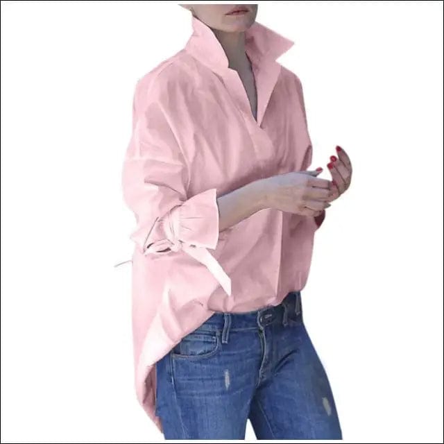 Spring Long Sleeve Tops Women Casual Shirt Top Lapel 2021