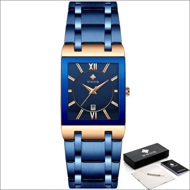 The CEO Men’s Quartz’s Wristwatch - rose blue / China -