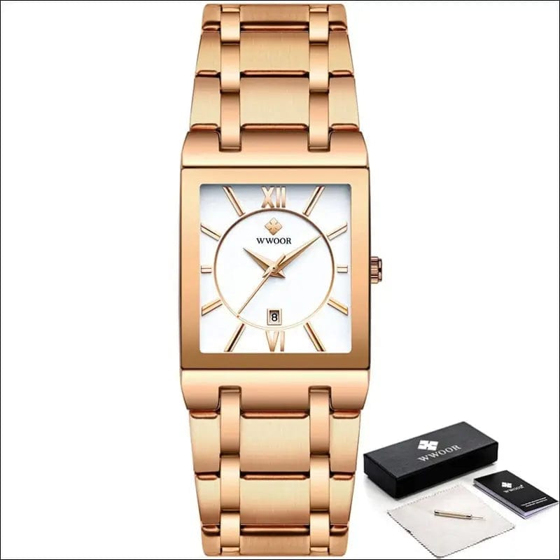 The CEO Men’s Quartz’s Wristwatch - rose white / China -