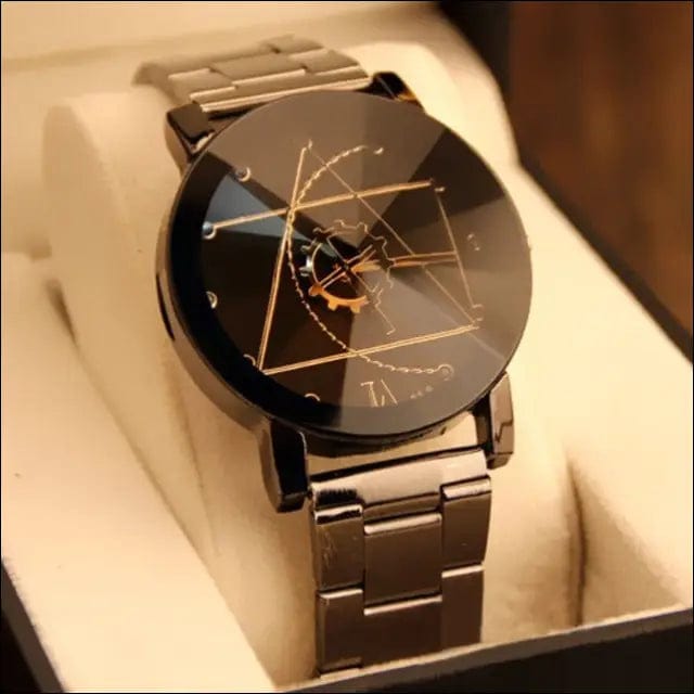 Unisex Luxury Analog Watch - men black - 32499255-men-black