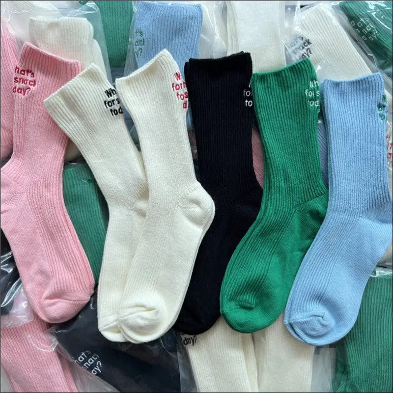 whatsforsnacktoday socks women’s version ins tide pile JK