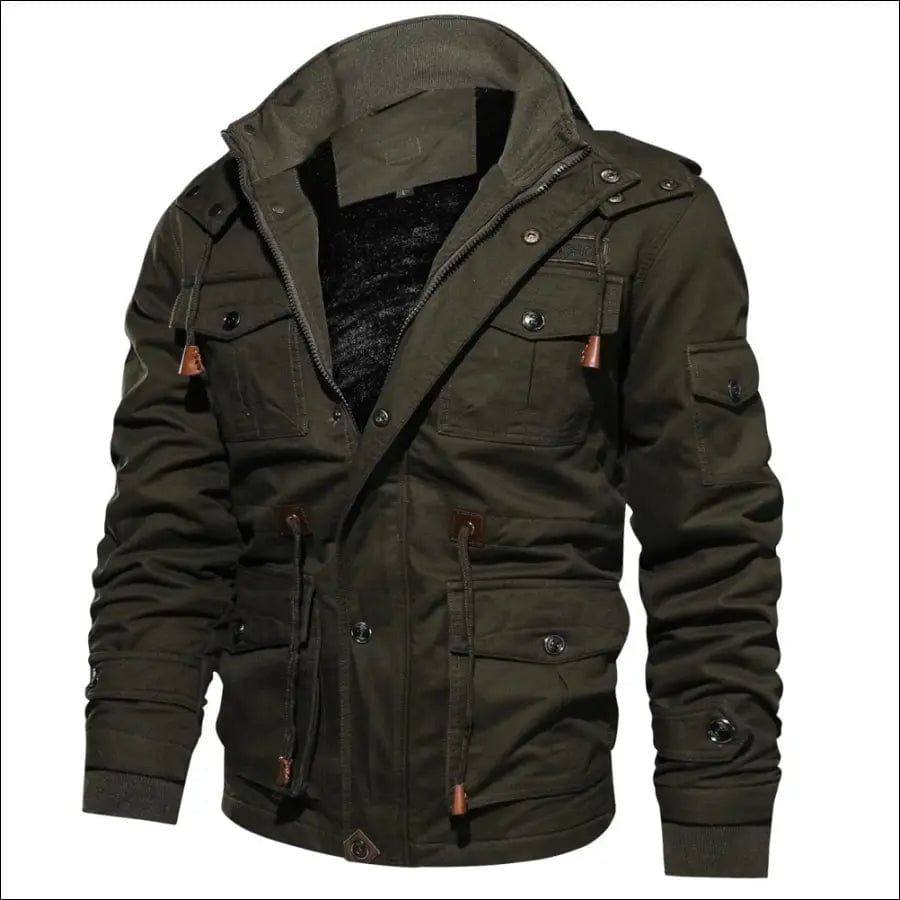 Winter Military Jacket Men Casual Thick Thermal Coat Army