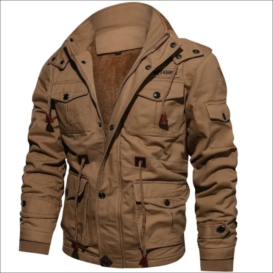 Winter Military Jacket Men Casual Thick Thermal Coat Army