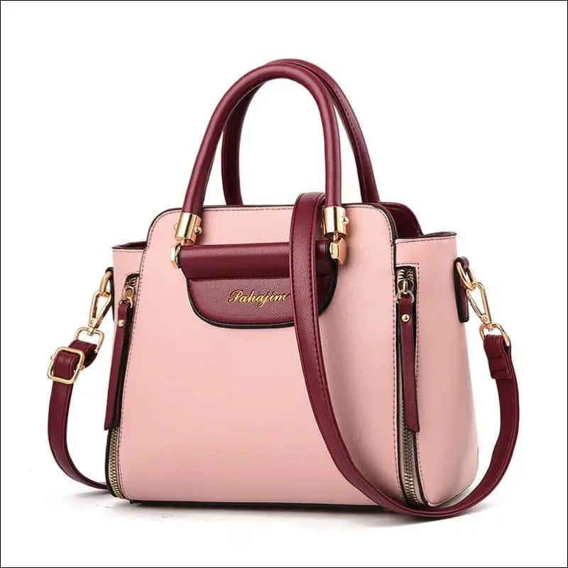 Women’s Handbag With One Shoulder - Pink - 73614950-pink