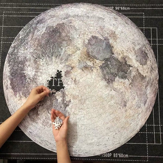 Amazon Hot Sale Child Adult Paper Puzzle 1000 Moon Earth Mars European Puzzle