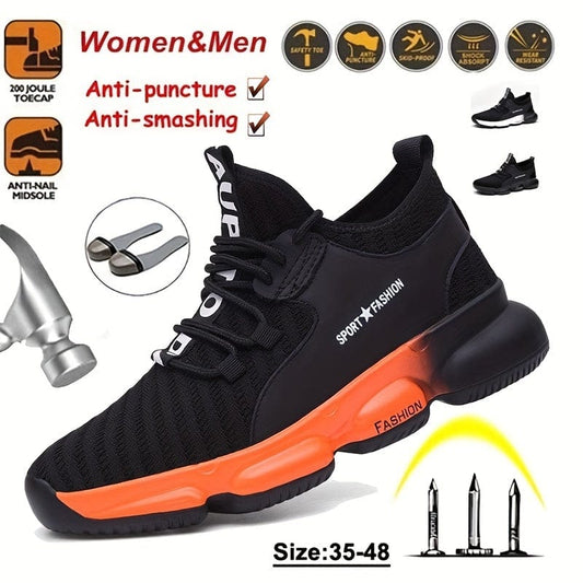 Men's Puncture Proof Steel Toe Anti-smashing Non-Slip Work Safety Shoes