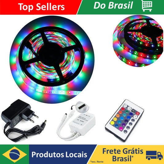 TOPE Led Tape 5m Ultra Rgb 3528 Waterproof + Control + Source/Fast Shipping/Safe Purchase/National Seller